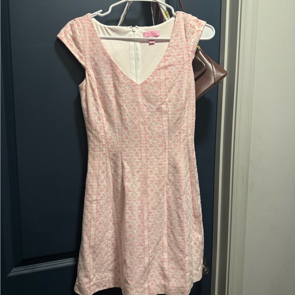 Lilly Pulitzer Pink and White Mini Dress
